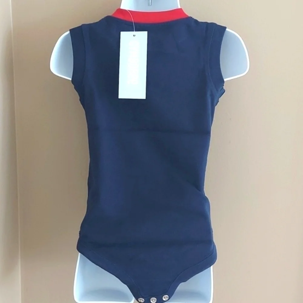 Gymboree tank bodysuit onesie No Pinching Allowed Crab 🦀- navy blue - 6-12mos